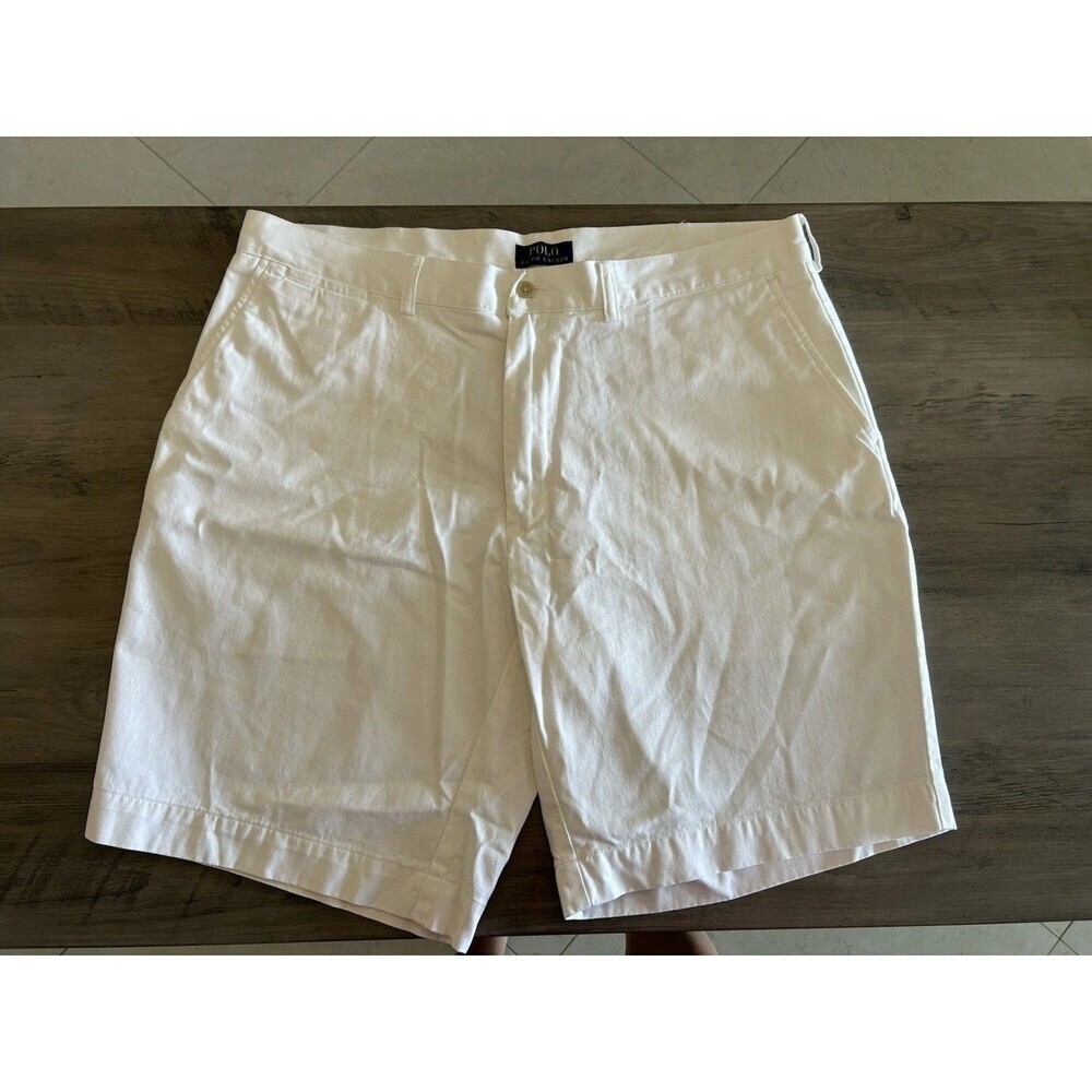 Polo Ralph Lauren Tyler Shorts Pleated Chino White Men's 38